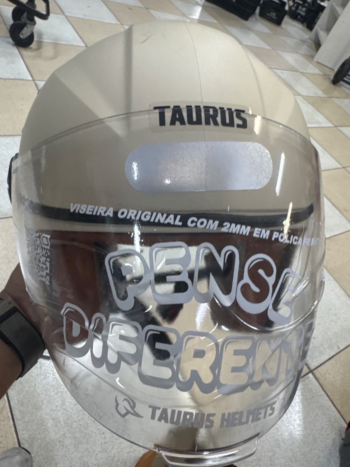 CAPACETE ABERTO JOY 23 BY TAURUS BEGE FOSCO TAMANHO 56 - 2