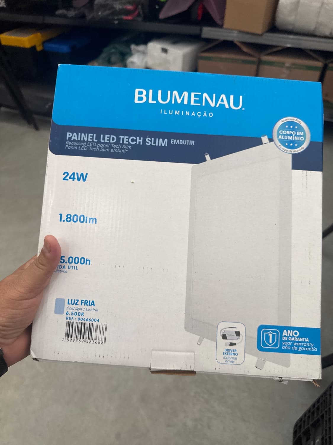 PAINEL LED BLUMENAU EMBUTIR 24W 30X30 - 1