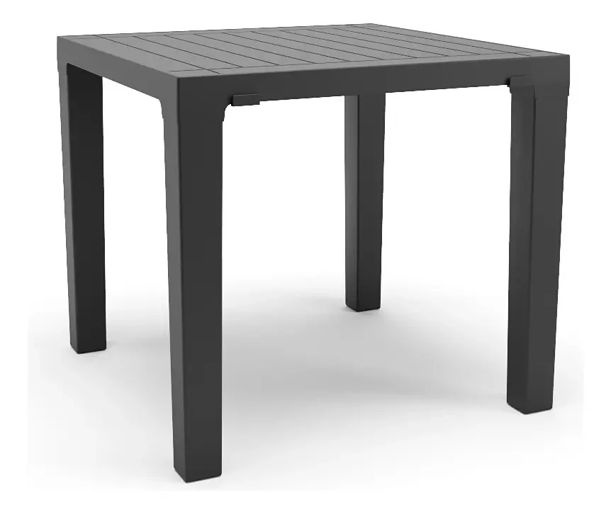 MESA MULTIUSO QUADRADO PLÁSTICA 80CM PRETA - 1