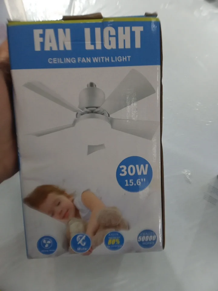 VENTILADOR DE TETO SHAWTY SILENCIOSO COM LUZ, CONTROLE REMOTO - 1